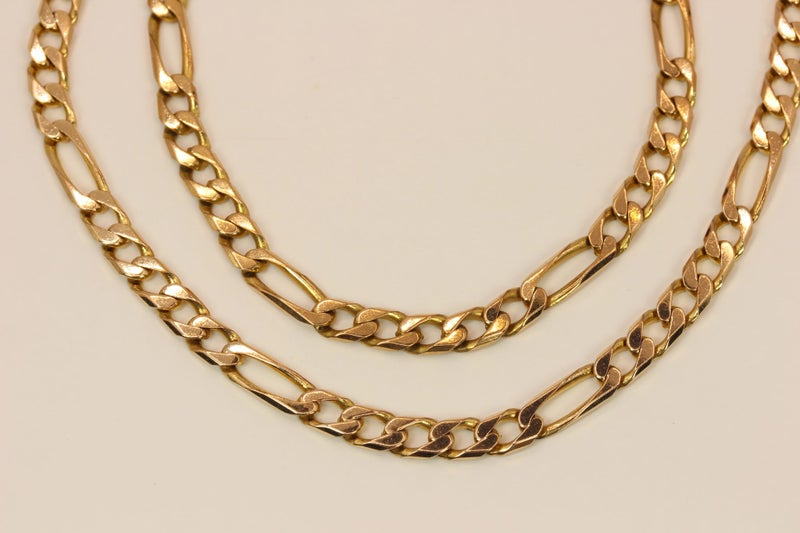 Heavy 9ct gold ‘Figaro’ chain - 20.6 grams Carousel 2