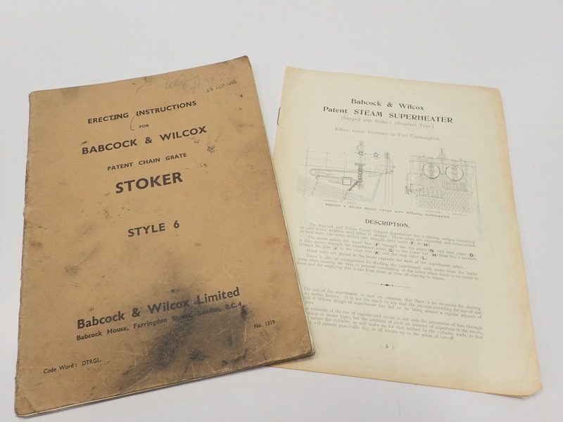 BABCOCK, WILCOX AND CO. Stoker & Steam Superheater Carousel 1