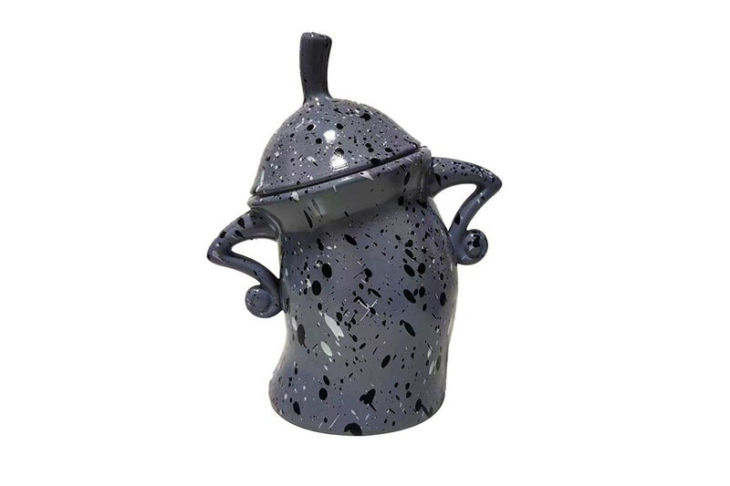 Canister with Attitude Storage Canister Food Storage Jar with Lid Grey Carousel 1