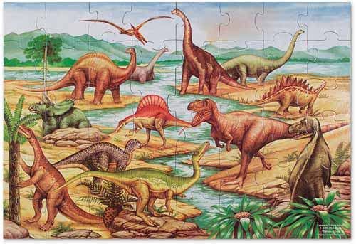 Melissa & Doug: Dinosaur - 48-Piece Floor Puzzle Carousel 2