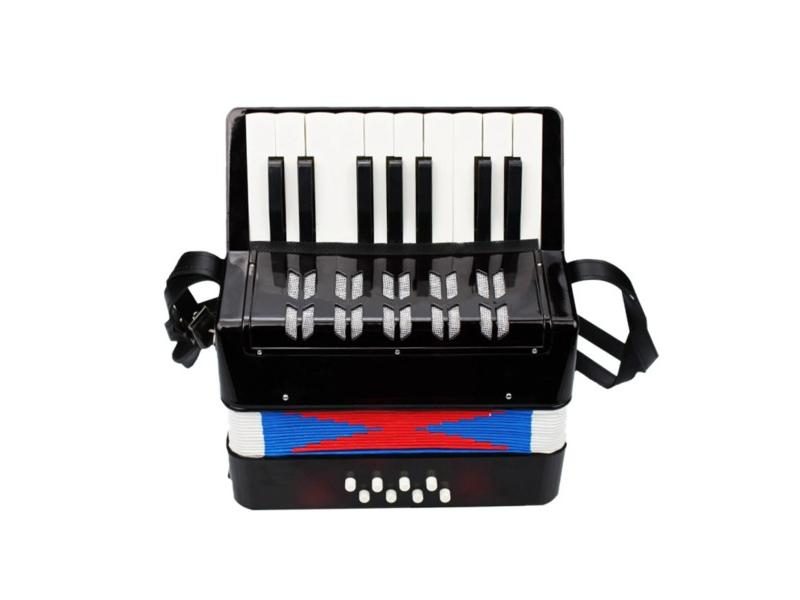 Kids Accordion Toys 7-Key/10-Key /17-Key Mini Small Accordion Supports Bass Carousel 1