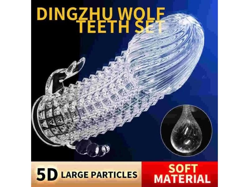 Penis Extender Cock Rings Delay Ejaculation Reusable Penis Condoms Dick Sleeve Carousel 2