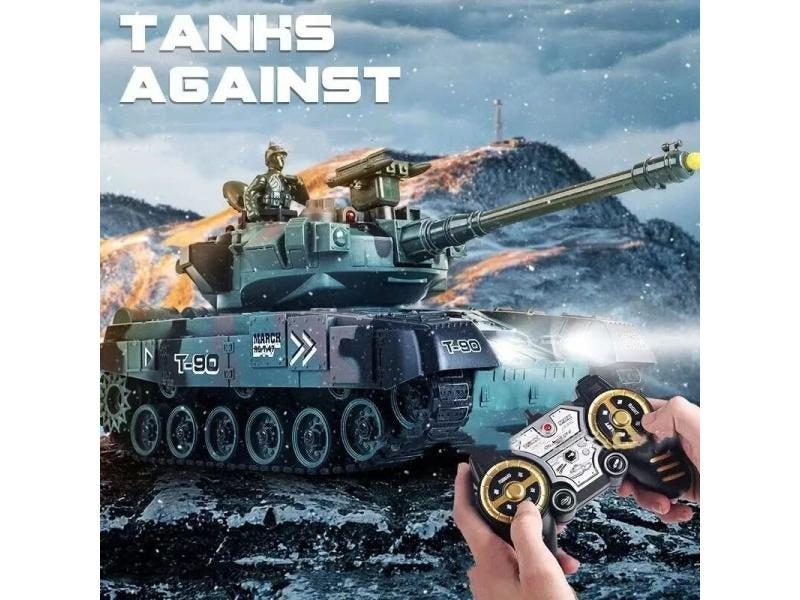 RC T60 T90 Remote Control Tank Can Launch Missiles Drift Puzzle Battle Game Carousel 2