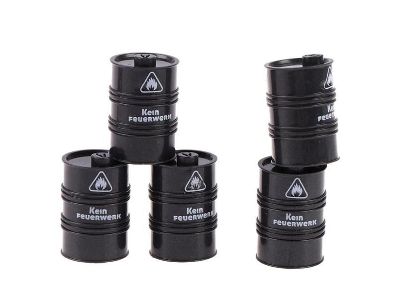 10Pcs Black Chemistry Oil Drum Building Block DIY Figures Guard Model Gift Toys Carousel 1