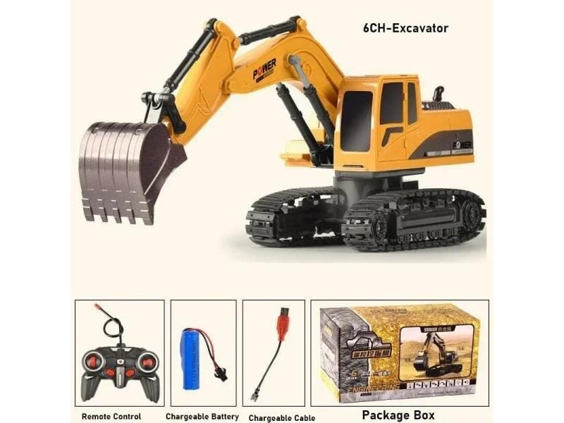 2.4GHz Remote Control Excavator RC Car Toys 1:22 Scale Model Engineering Carousel 2