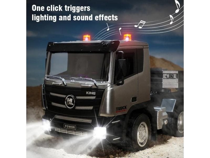 Huina RC Truck Model 1 24 2.4G Remote Control Construction Truck Trailer Carousel 2