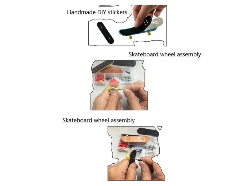 Plastic Mini Finger Skating Board For Kids Children GXMB Carousel 1