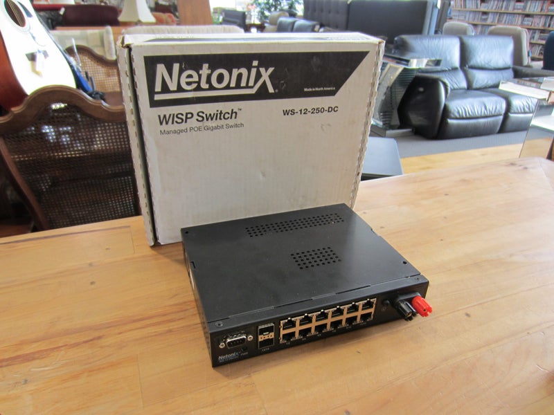 Netonix WS-12-250-DC - 12 Port DC Powered Managed PoE Switch Carousel 1