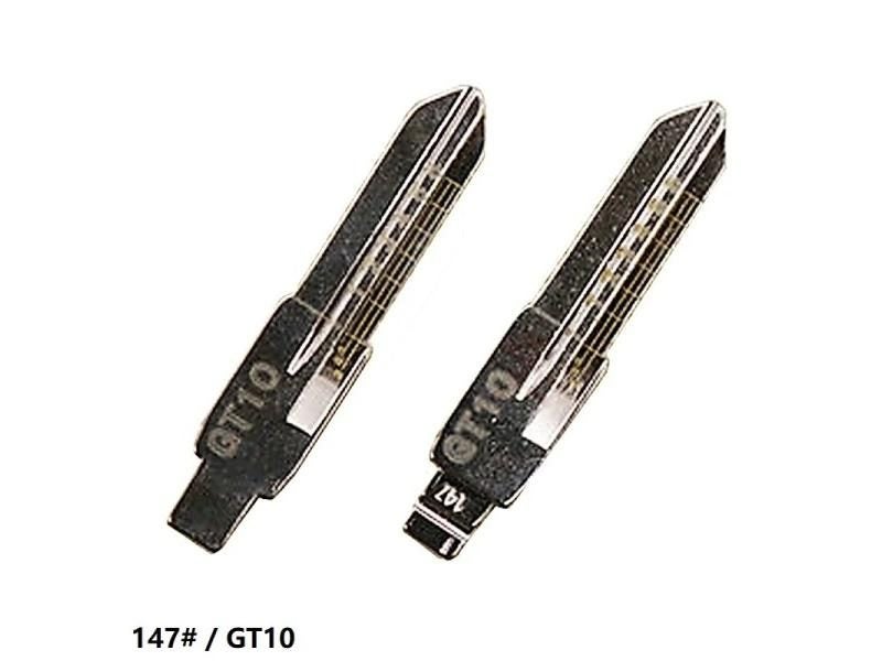 GT10 Engraved Line Key Blank 147# Scale Shearing Teeth Key Blade For IVECO Car Carousel 1