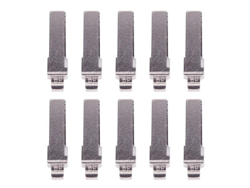 DWCX 10Pcs Car 89 Uncut Flip KD Remote Key Replacement Blank Blade Fit For Audi Carousel 1