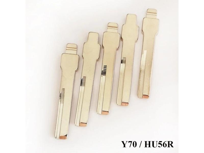 50pcs 100pcs HU56R Car Key Blank Flip Remote Knife For VolvoCar Remote Key Carousel 1