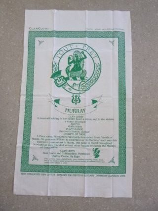 Clan Murray Cotton Tea Towel *NEW* Carousel 1