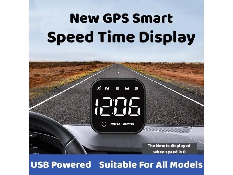 Heads Up Display LED Auto Speedometer Smart Digital Alert Reminder Driving Carousel 1