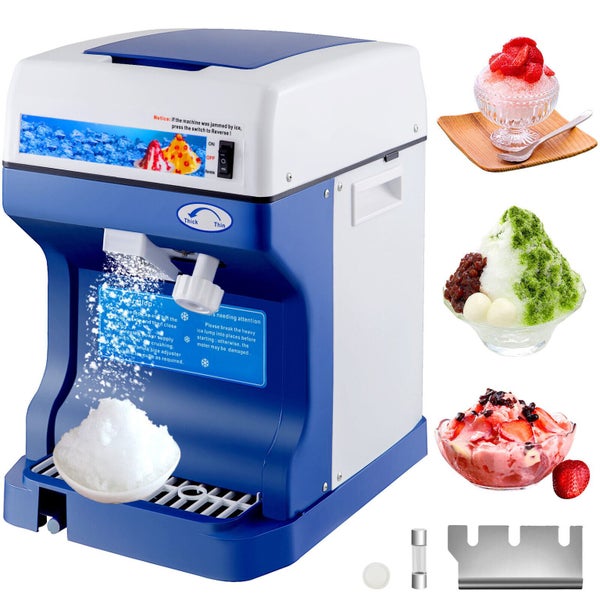 Commercial Ice Shaver Snow Cone Maker Machine Ice Crusher Shaver 120kg/h Carousel 1