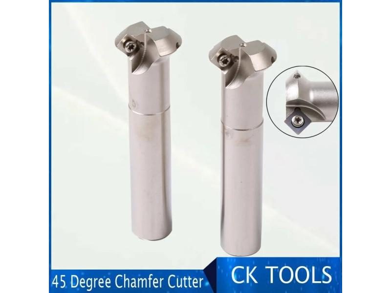 45 Degree SSD C20-20-130 Insertable Face Mill For SPMW090304 Chamfer Cutter CNC Carousel 1