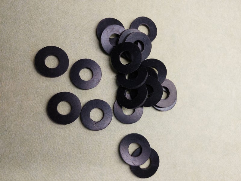 Neoprene washers 25 o/d x 10 i/d x 3 mm thick x 100 pcs Carousel 2