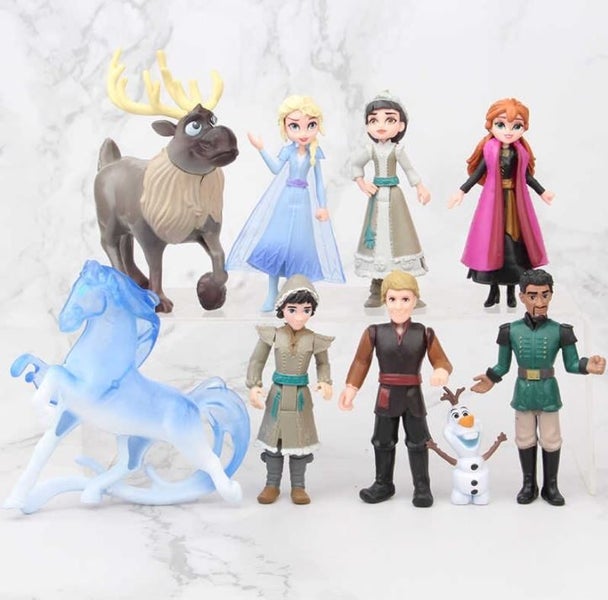 Frozen 2 Cake Topper 8pcs figures set Carousel 1