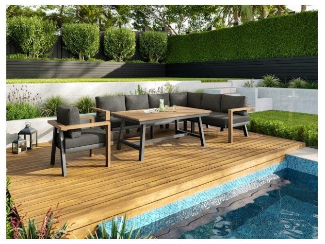 Havana Outdoor Dining Table Grey Carousel 4