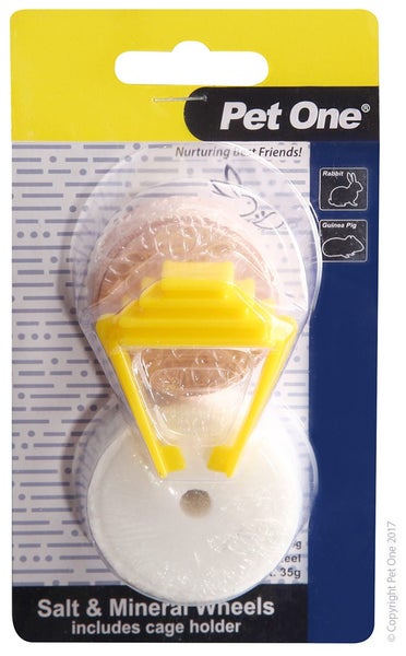 Pet One Salt Lick And Mineral Wheel With Clip 50g Carousel 1