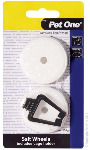 Pet One Salt Lick With Clip 100g 2/pk Carousel 1