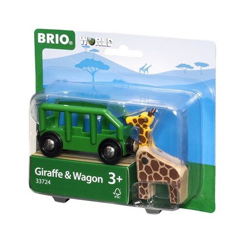 BRIO World Vehicle - Giraffe and Wagon Carousel 2