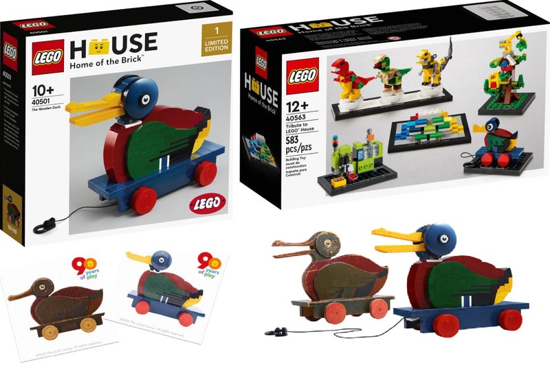 LEGO HOUSE 1 40501 The Wooden Duck + 40563 Tribute to LEGO House + 5007505 Carousel 1