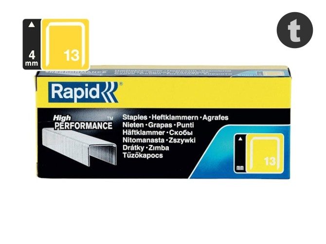 Rapid Finewire Staples Galvanised 13/4 - Pack of … Carousel 1