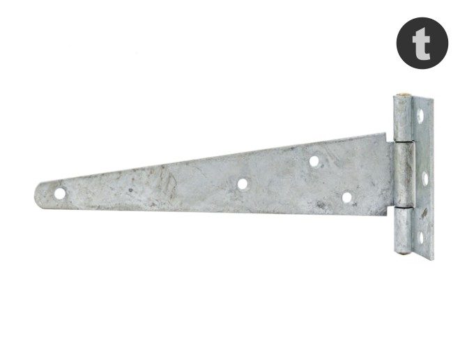 T-Hinge Heavy Hot Dip Galv 250mm Brass Pin Carousel 1