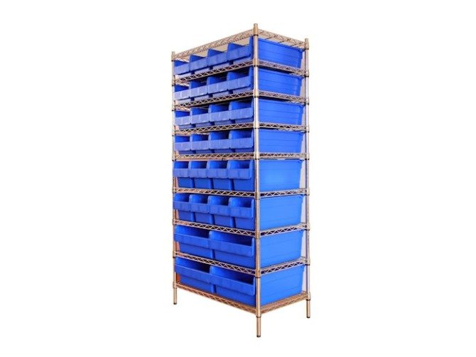 Shelf Set with Bins 180cm x 86cm x 30cm Carousel 2