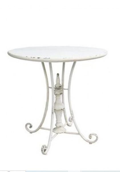 Solomon Vintage-style Dining Table Dia 79cm - Ivory White *25% OFF Carousel 1