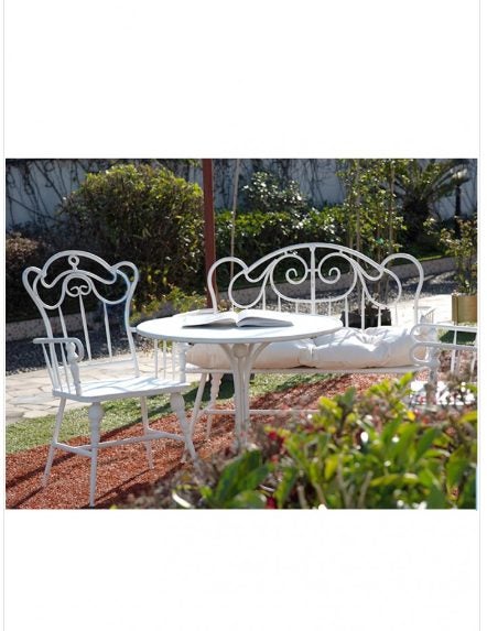 Solomon Vintage-style Dining Table Dia 79cm - Ivory White *25% OFF Carousel 4