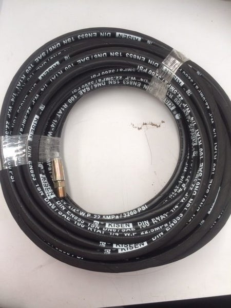 20m 3/8" Wire Braided Water Blaster Hose 4785 PSI Carousel 1