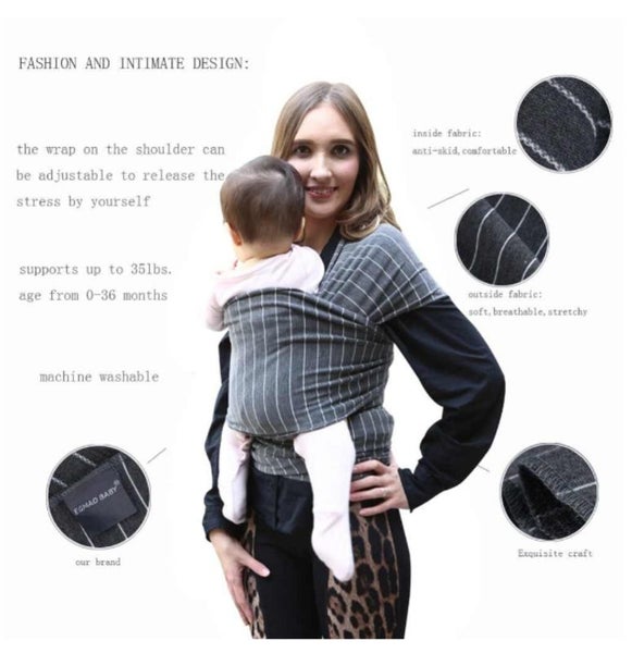Baby Wrap Sling Carrier I0694DG0 Carousel 12