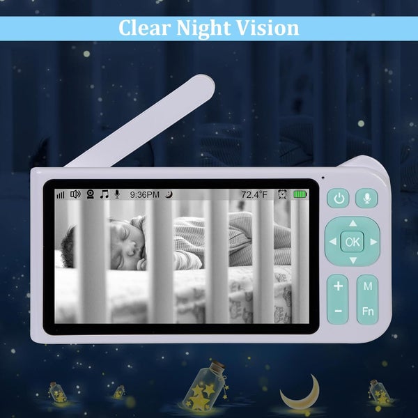 Video Baby Monitor Viewer with Baby Surveillance Camera 1080P 3000Ft Receiver Carousel 8