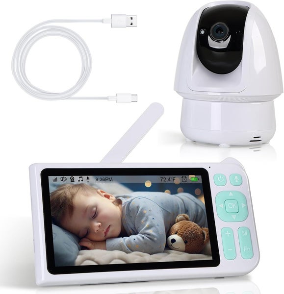 Video Baby Monitor Viewer with Baby Surveillance Camera 1080P 3000Ft Receiver Carousel 1