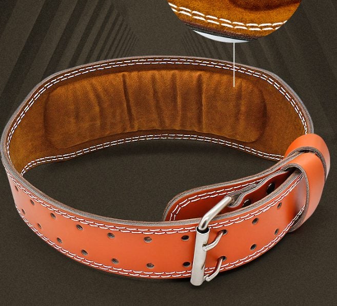 Fitness Weight Lifting Belt Leather Gym Belts Powerlifting Weightlifting Workout Carousel 4