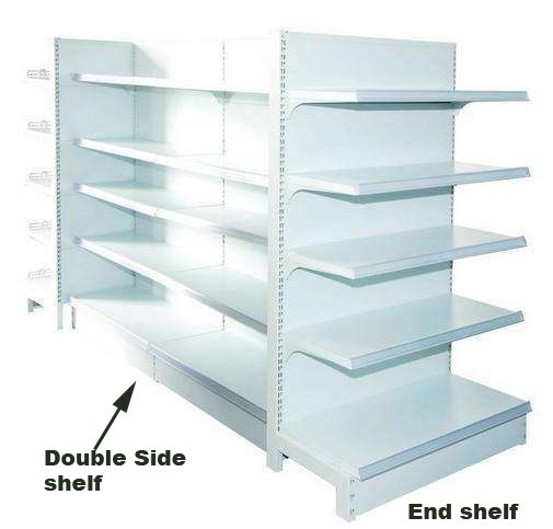 SHop Display Shelf Dairy Shop Shelving Rack single side end shelf Carousel 4
