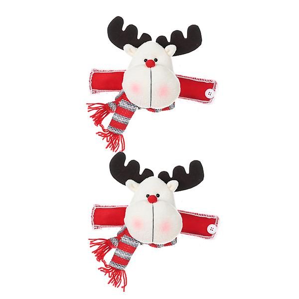 2 Pcs Curtain Clips Cartoon Doll Buckle Window Display Christmas Clasp Belt Gif Carousel 1