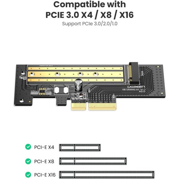 UGREEN M.2 NVME to PCI-E 3.0 X4 Express Card Adapter UG-70503 Carousel 2
