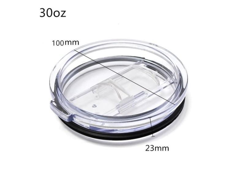 Food Grade PP 20/30 Ounce Splash Proof Mugs Lid For YETI Rambler Carousel 1