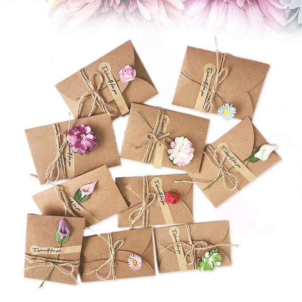 10 Pcs Chirstmas Cards Holiday Cards Wedding Cards Valentines Day Flower Cards Carousel 2