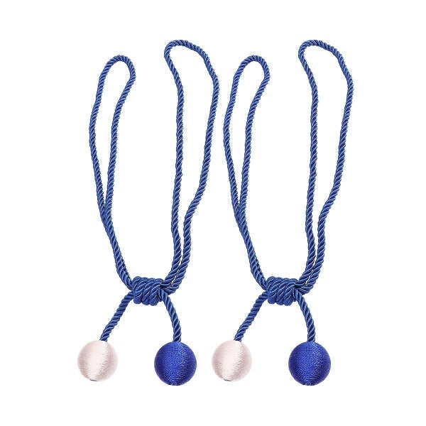 1 Pair Of Weaving Curtain Straps Delicate Unique Two tone Double ball Decorativ Carousel 1