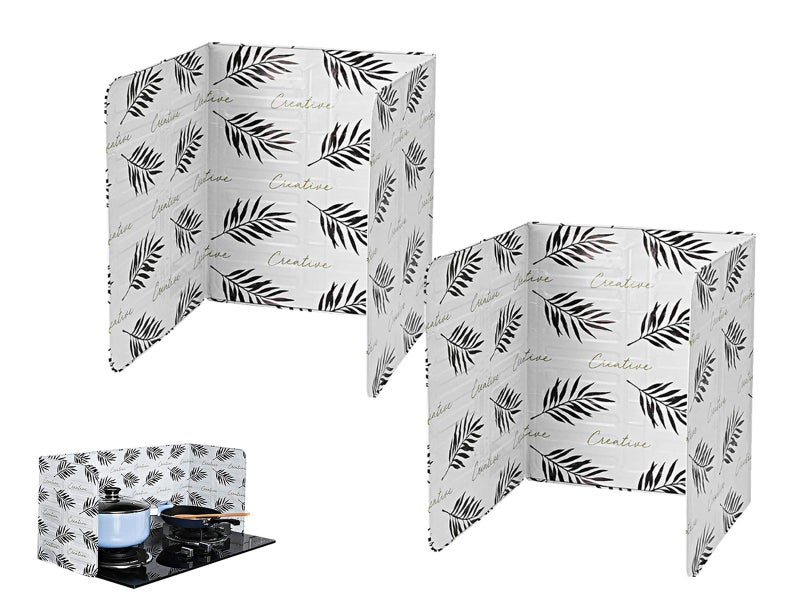 2Pcs Oil Splatter Guard Anti-Splatter Shield Screen Cover White Carousel 1
