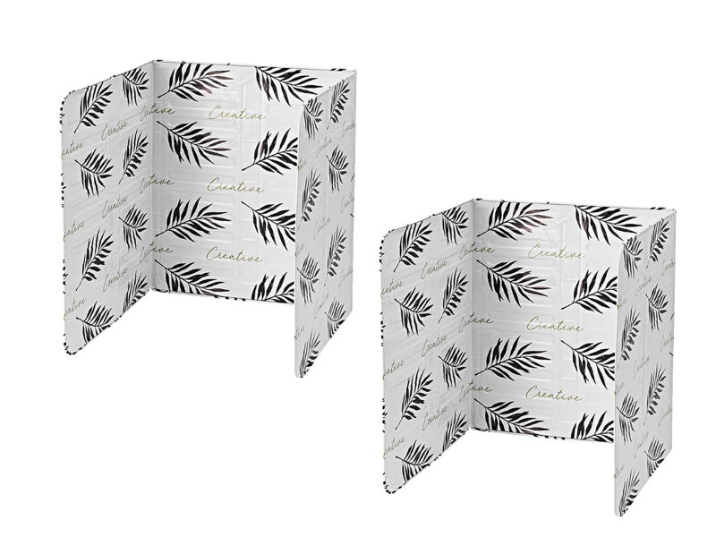 2Pcs Oil Splatter Guard Anti-Splatter Shield Screen Cover White Carousel 2