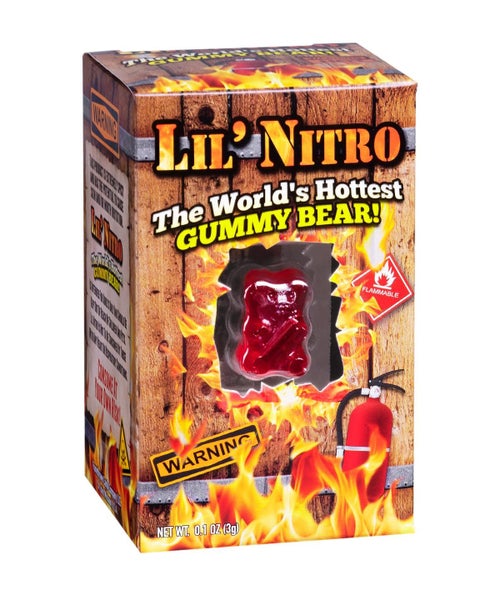 Lil' Nitro - The World's Hottest Gummy Bear 3g(0.1oz) Carousel 1
