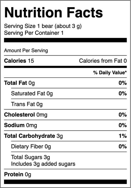 Lil' Nitro - The World's Hottest Gummy Bear 3g(0.1oz) Carousel 3