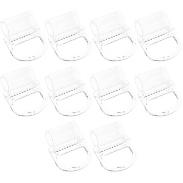 10 Pcs Window Blinds Cordless Roller Shutter Handle Valance Clips Blinds Clear Carousel 1