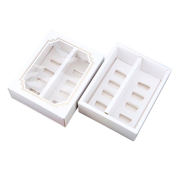10 Pcs Cupcakes Containers Cupcake Container Paper Macaron Box Macaron Box Inse Carousel 1