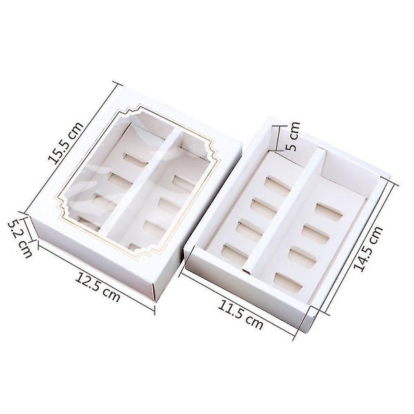 10 Pcs Cupcakes Containers Cupcake Container Paper Macaron Box Macaron Box Inse Carousel 2