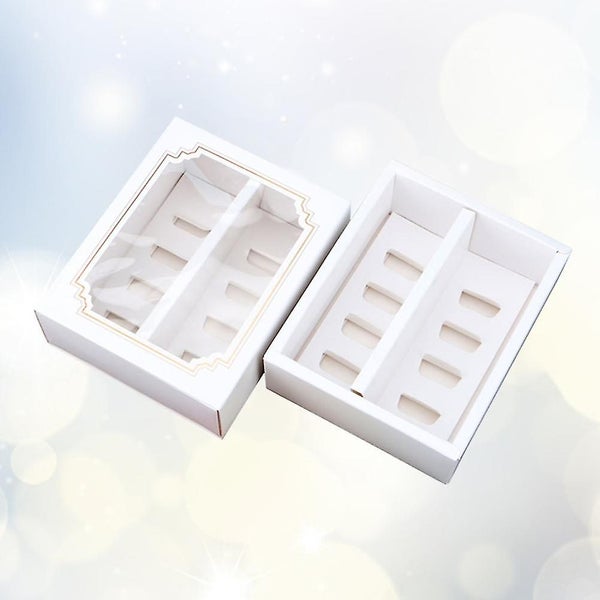 10 Pcs Cupcakes Containers Cupcake Container Paper Macaron Box Macaron Box Inse Carousel 3